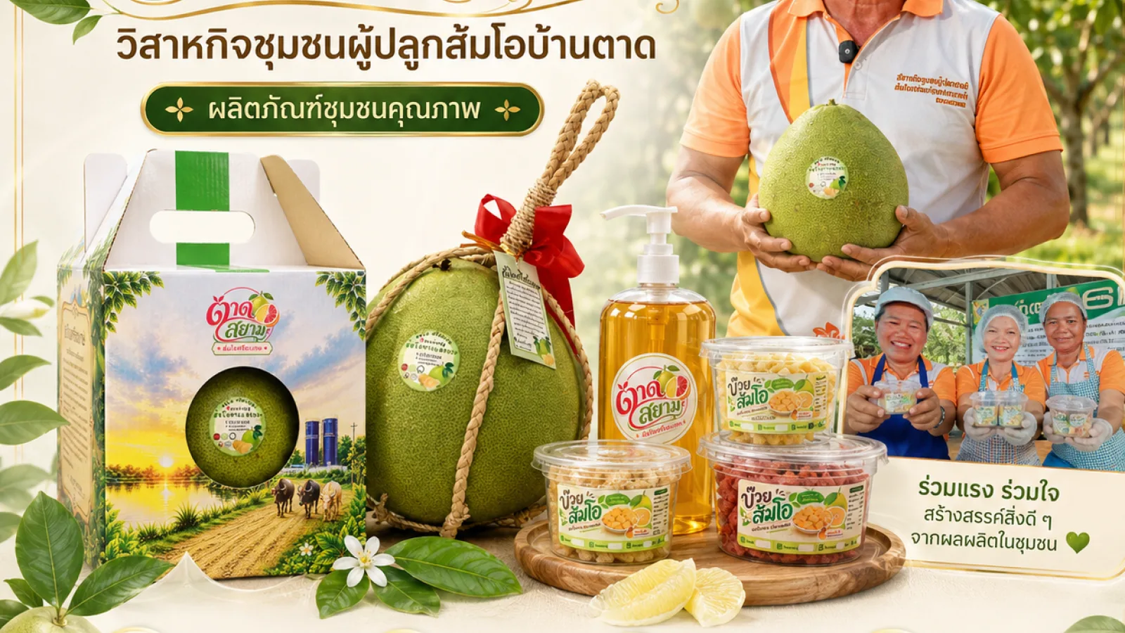 บ๊วยส้มโอ” ของอร่อยจากชุมชนบ้านตาด